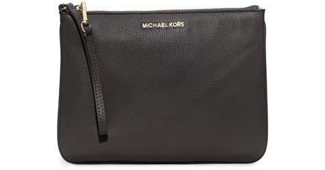 michael kors bedford wristlet black|Michael Kors black shiny purse.